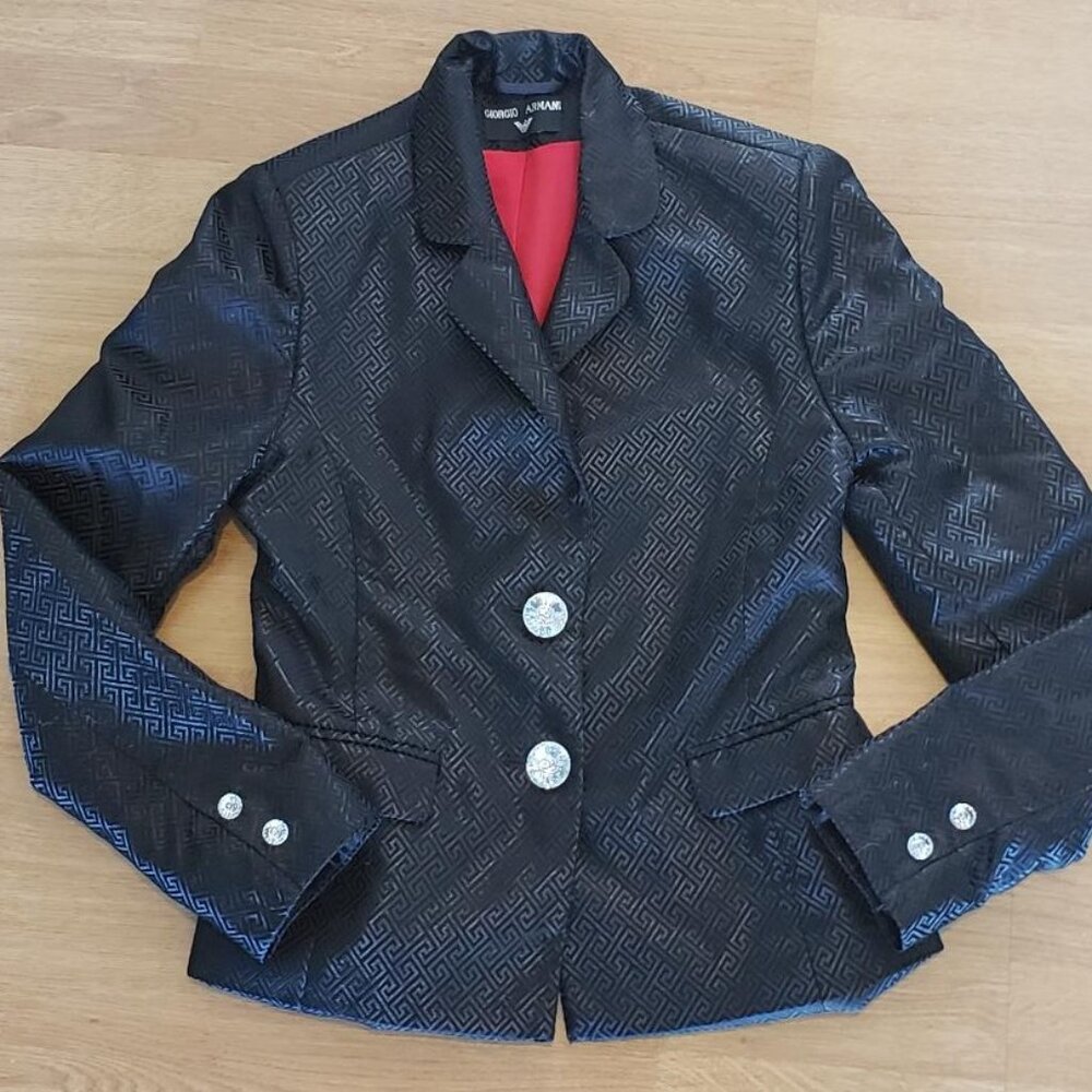 Giorgio Armani luxury black blazer